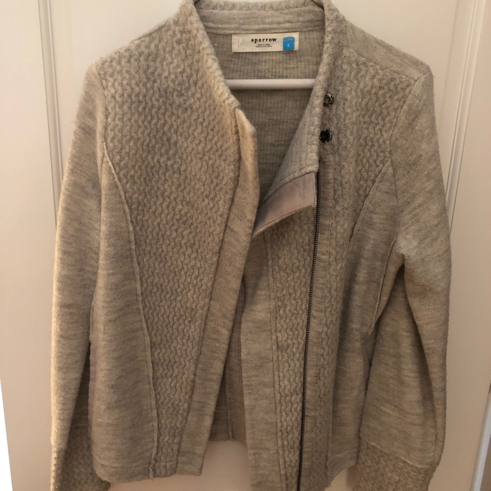 Anthropologie Grey Moto Jacket